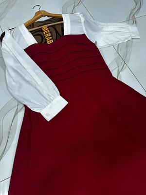 1 Pc Women's Stitched Georgette Plain Maxi