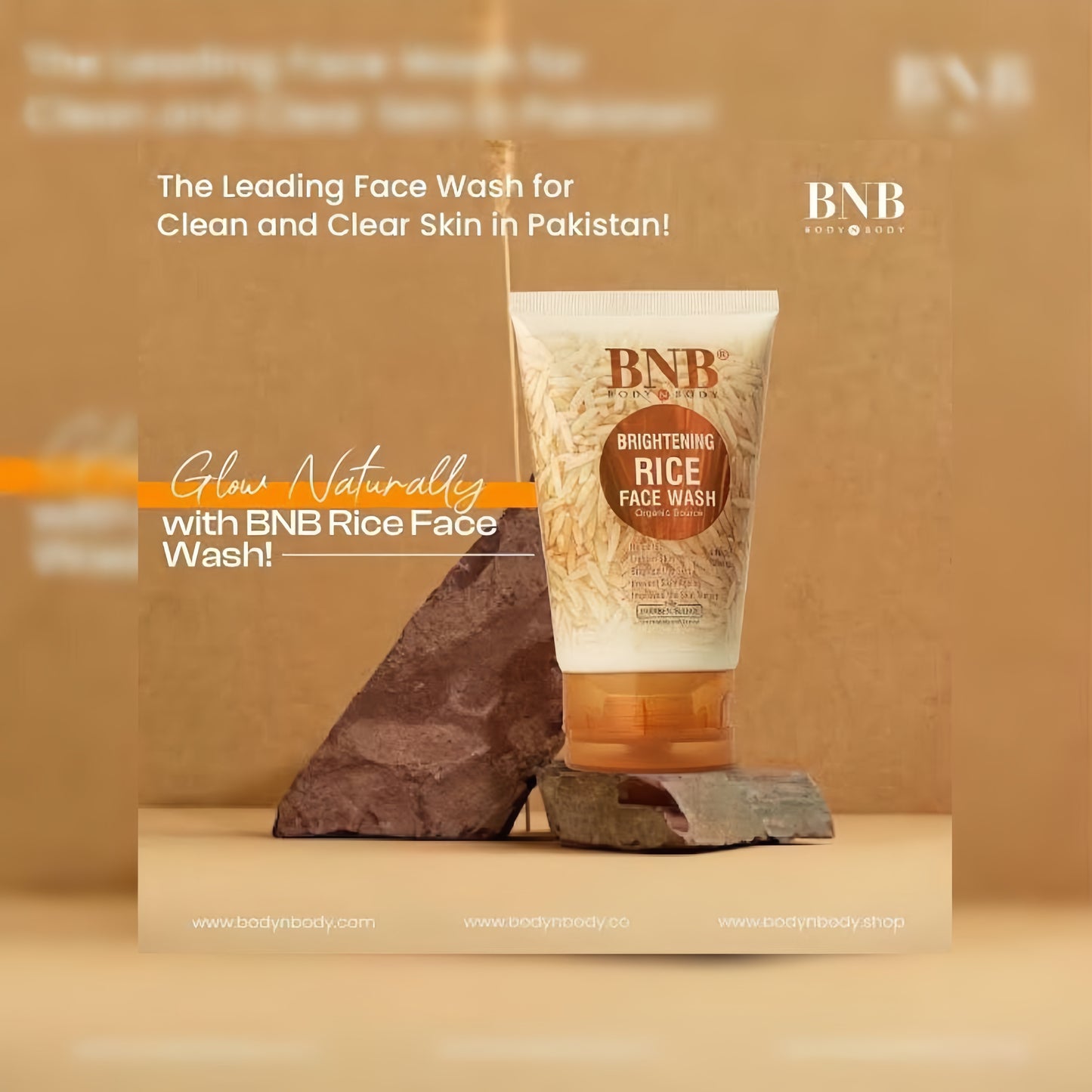 BNB Brightening Rice Face Wash 🌼