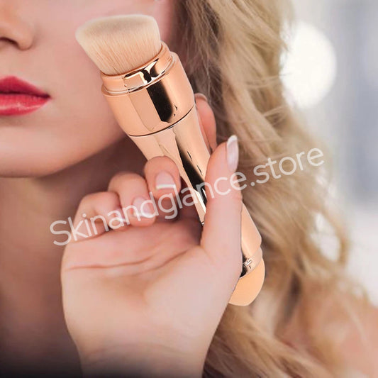 Max Factor X 4 In 1 Makeup Brush Set Portable Mini Travel Makeup Brushes Makeup Brush Mini 4 In 1 Kit For Travel Cosmetic Applicator Foundation Sponges Brushes Concealer Professional Make Up Tools (random Color)