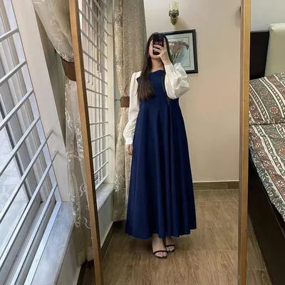 1 Pc Women's Stitched Georgette Plain Maxi