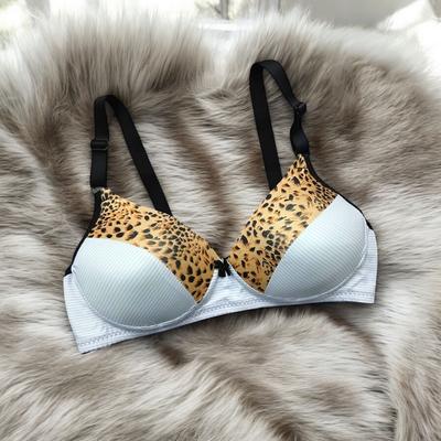 Silk Printed Comfortable And Lightweight Padded Bra ( Random Color )