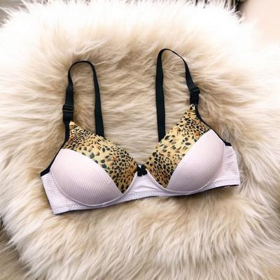 Silk Printed Comfortable And Lightweight Padded Bra ( Random Color )