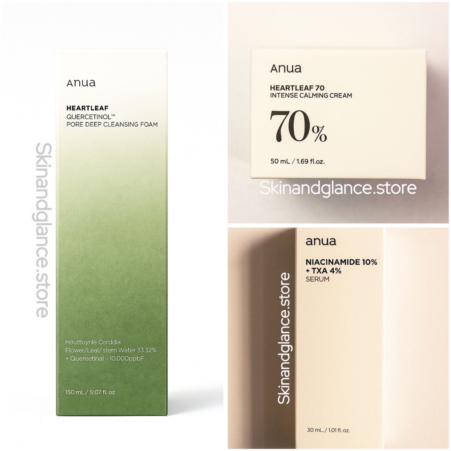 Deal of 3 Anua Skin products