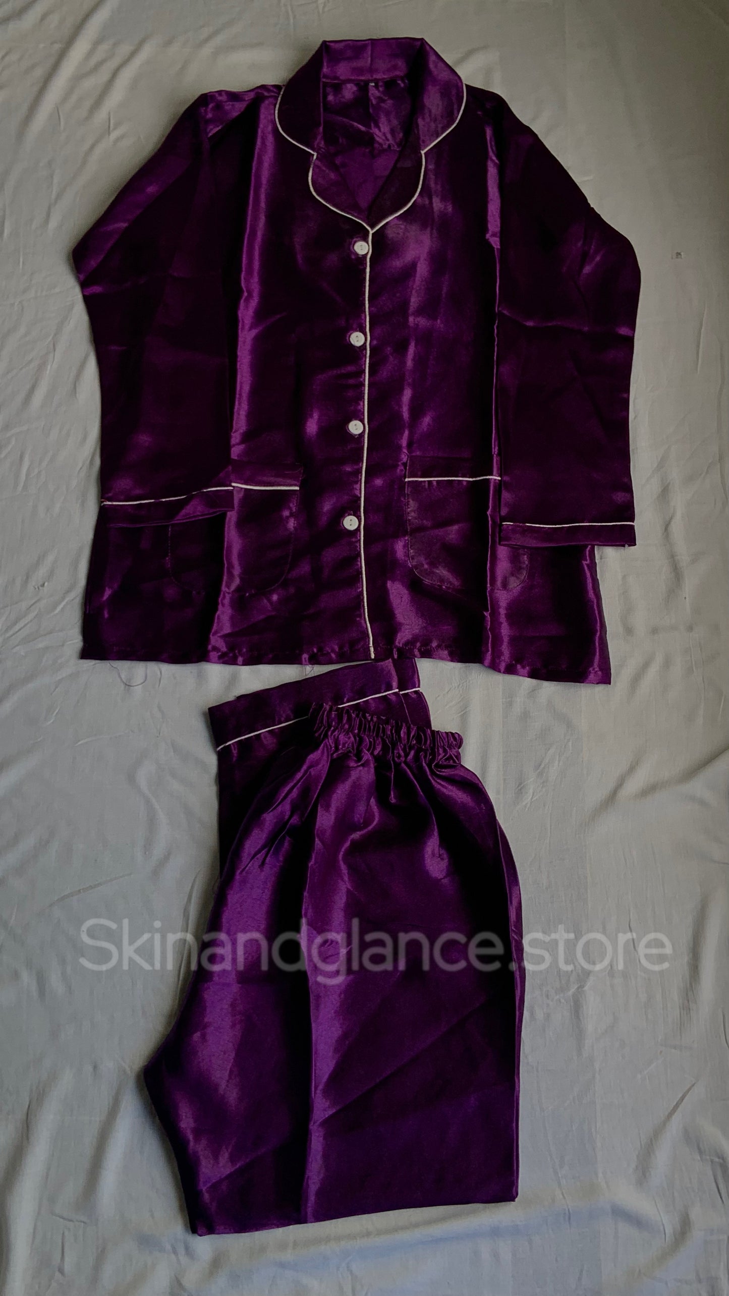 Elegant NIGHT plum pajama set