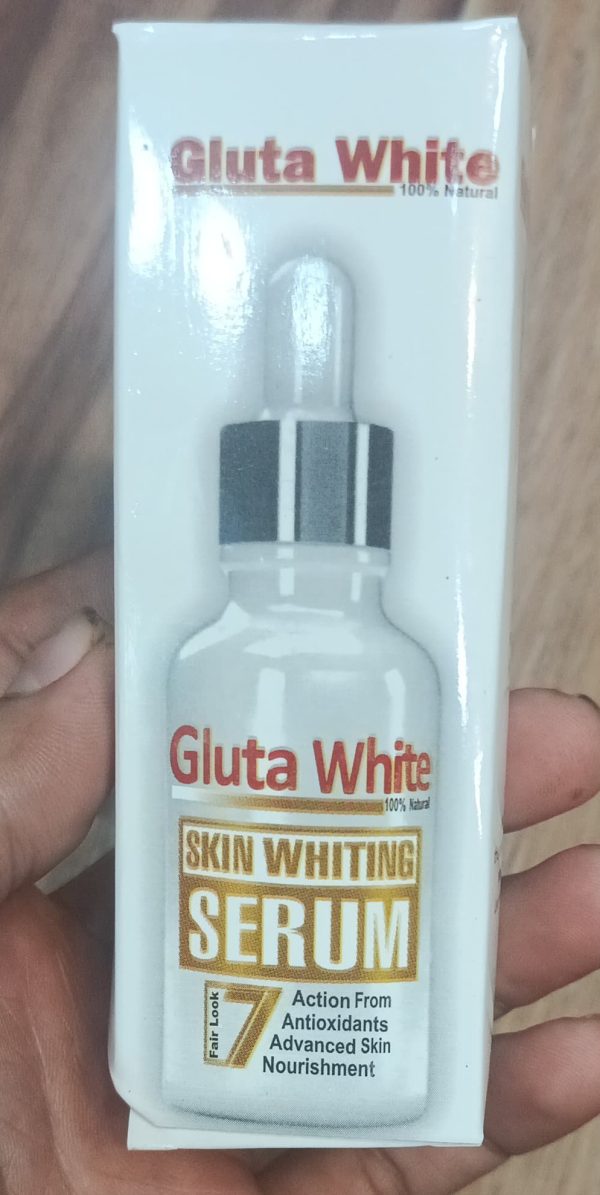 Gluta White Face Glowing Serum | Glutathione-based Brightening | Hydration & Antioxidant Protection 30 Ml