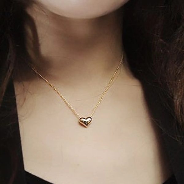 Stainless Steel Heart Shape Necklace | Love Heart Pendant Necklace
