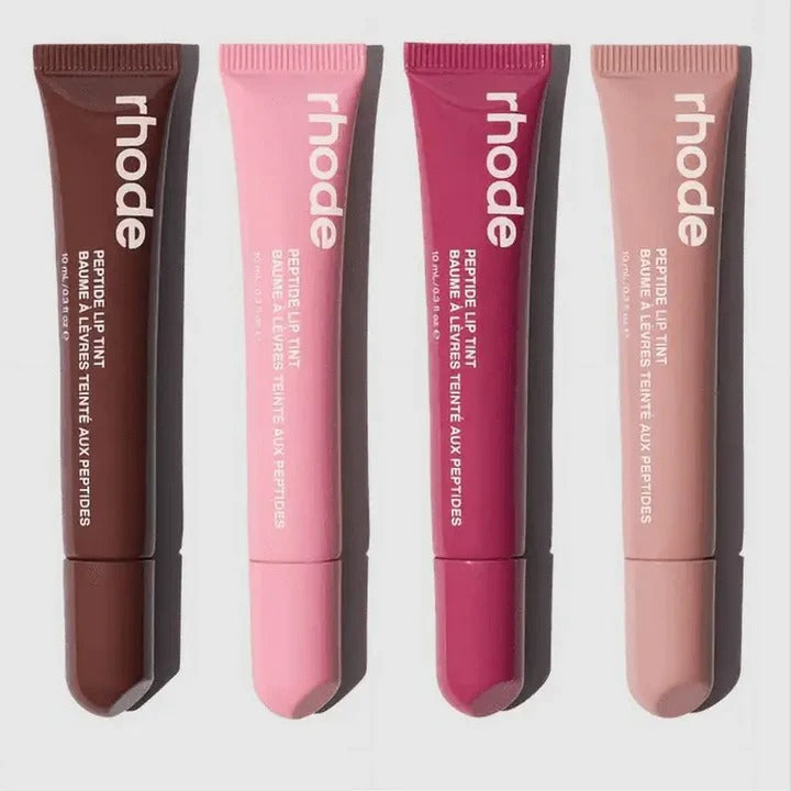 8 Colors Rhode Lip Care Series | Tinted Lip Balm | Lasting &amp; Moisturizing | Hydrated Lip Gel Oil | Pout Lips Long-acting Lip Treatment