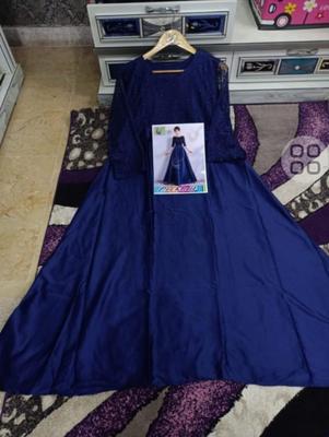 1 Pc Women's Stitched Plain Maxi