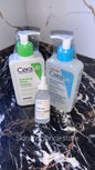 Deal Of 3 (CeraVe SA Smoothning Cleanser, CeraVe Hydrating Facial Cleanser, and The Ordinary Alpha Arbutin 2% + HA)