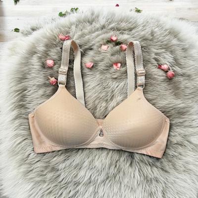 Silk Plain Comfortable And Lightweight Padded Bra (Random Color)