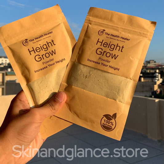 The Health Healer Height Grow Powder – 100% Natural Height Increase Supplement- 100G