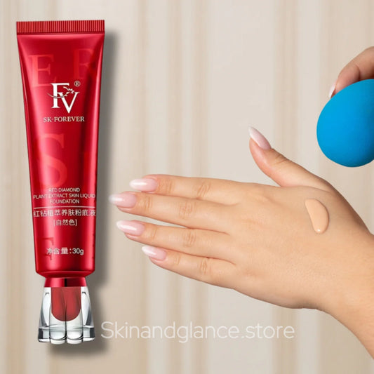 Fv Sk-forever Liquid Foundation – Lightweight Oil-control Formula With Peptides – Nourishing Ivory Shade Base Makeup (30g Tube)