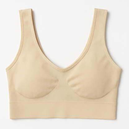 Ladies Air Bra – Soft Jersey Fabric, Plain Non-padded Design, Comfortable & Lightweight Everyday Wear Lingerie In Skin Color ( Stretchable Size )