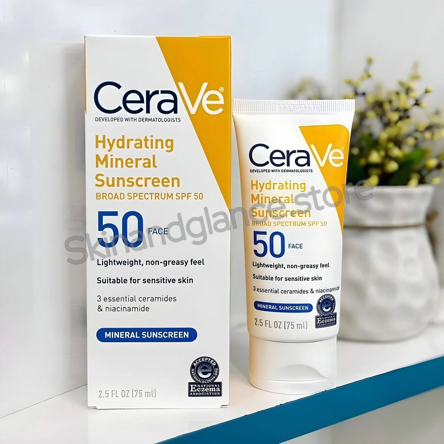 Cerave Hydrating Mineral Sunscreen Spf 50 -100 Ml – Cerave Hydrating Sunblock