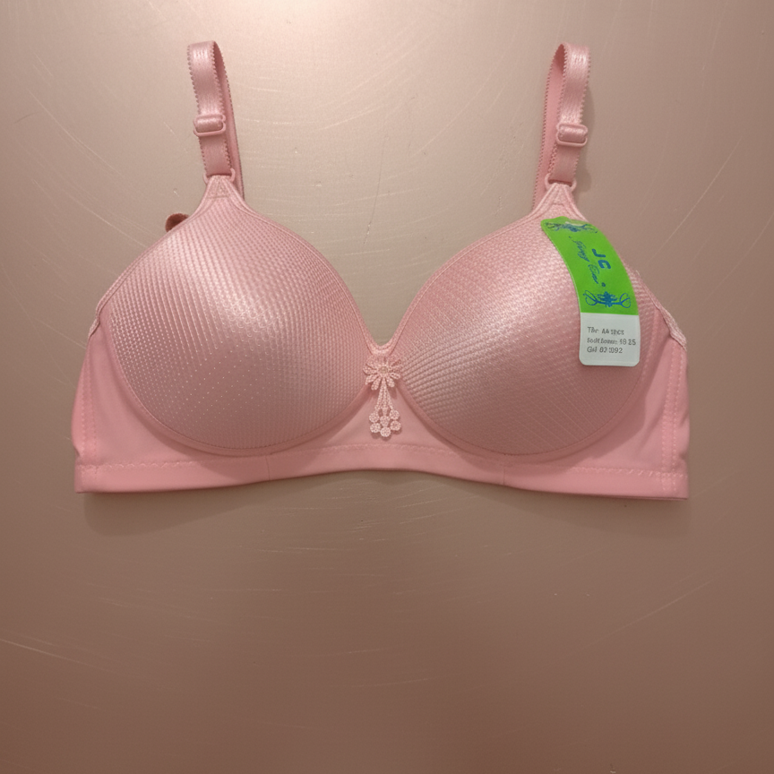 Jersey Sequins Padded Bra – Stylish, Comfortable & Lightweight Everyday Wear | Sizes 36 38 40, Cups A B C (random Color)