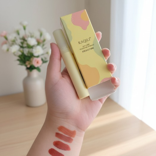 Kaqili Soft Mist Lipgloss – Velour Air Lip Glaze, Lightweight Matte Finish, Long-lasting Hydration & Smooth Texture – Shades Of Red