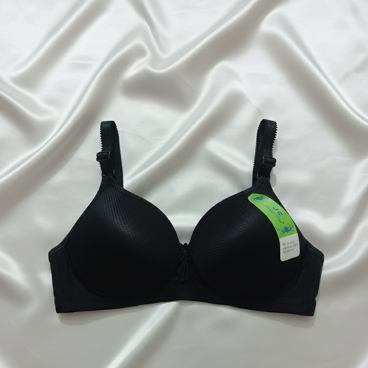 Jersey Sequins Padded Bra – Stylish, Comfortable & Lightweight Everyday Wear | Sizes 36 38 40, Cups A B C (random Color)