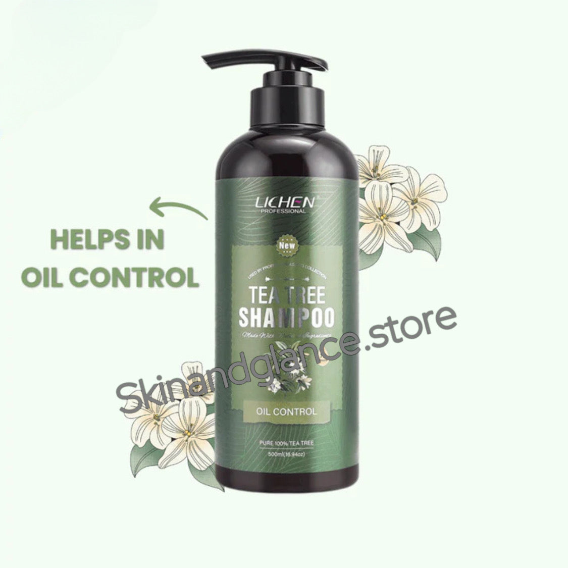 Lichen Keratin Enriched Shampoo 500ml – Sulfate And Paraben Free – Anti Frizz Treatment For Women And Men – Professional Salon Grade Repair Formula With Silk Protein For Dry, Frizzy Damaged And Color Treated Hair – Without Box