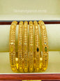 Turkish gold plated Bangles/Bracelets, 24 karat Gold plated (Set of 6 Bangles, Artficial jewellery)