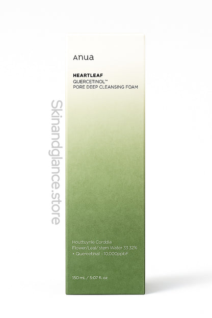 ANUA Heartleaf Quercetinol Pore Deep Cleansing Foam, (150ml/5.07 fl.oz.)