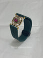 Antique Jewel Bracelet with diferent strap colors, 24 karat Gold Plated Jewel