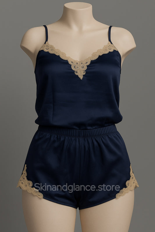 Midnight elegance meets golden charm ✨💙