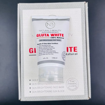 Gluta White Original Skin Brightening Face Wash – Glow Naturally! 120 Ml