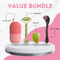 Combo Pack Marble Jade Roller With Stone Marble | Ice Roller Facial Massage | Derma Roller [pack Of 3]