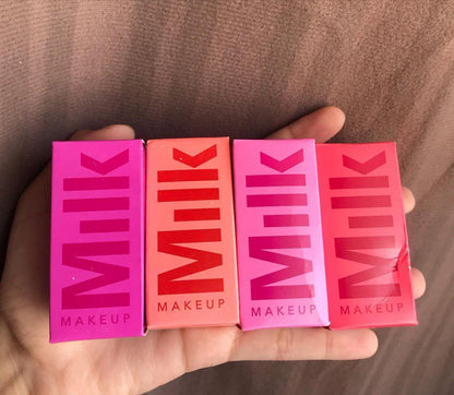 Pack 4 Milk Makeup Blush High Pigment Jelly Tint, Refreshing &amp; Hydrating Long-lasting Colour Jelly Tint (Random color)