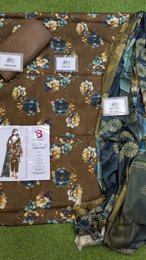 ✨ Binsaeed❤️ Bana Dora 3piece Unstitched Suit Summaer Lawn Collection