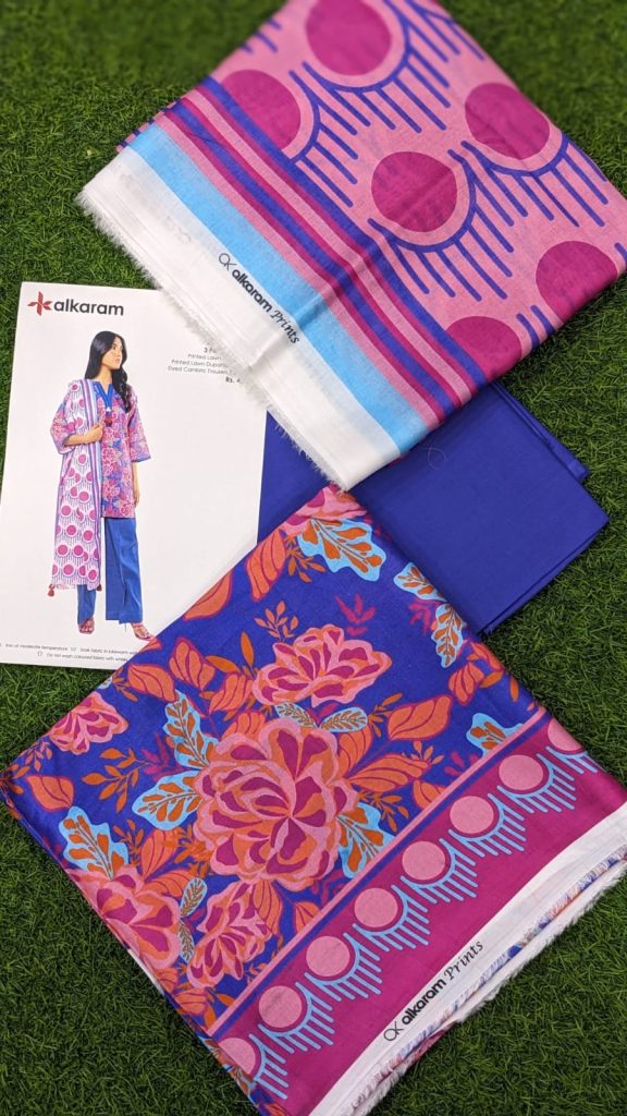 Alkaram Lawn | Unstitched Collection 3 Pieces Casual Wear| Summer Collection 2025 Collection Vol 1❤️