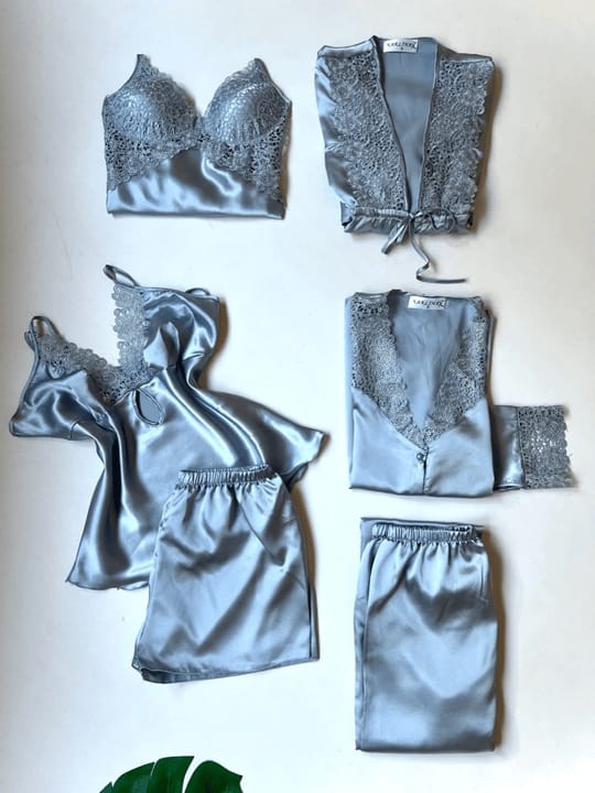 6 Pcs Women’s Nighty Set – Comfortable Sleepwear & Lounge Wear Collection