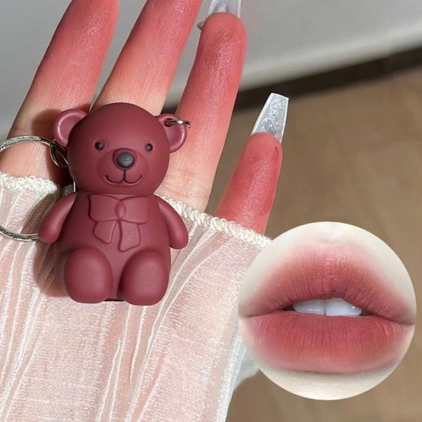 Teddy Bear Keychain Style Lip Gloss – Cute & Portable, Multicolor Shades (pack Of 2 / Pack Of 3 / Pack Of 6)