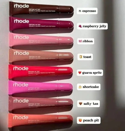 8 Colors Rhode Lip Care Series | Tinted Lip Balm | Lasting &amp; Moisturizing | Hydrated Lip Gel Oil | Pout Lips Long-acting Lip Treatment