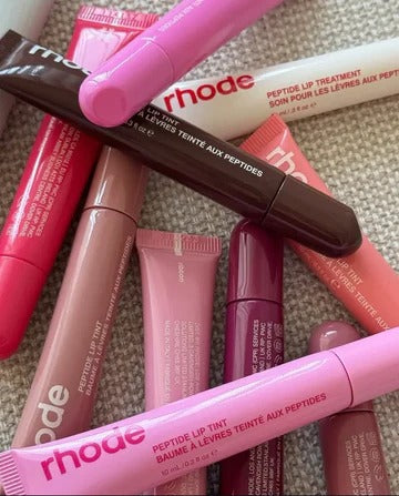 8 Colors Rhode Lip Care Series | Tinted Lip Balm | Lasting &amp; Moisturizing | Hydrated Lip Gel Oil | Pout Lips Long-acting Lip Treatment