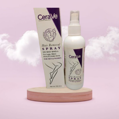 Cereve Hair Removal Spray for Women – Fast, Painless Hair Removal for Legs, Arms &amp; Body, Smooth Skin at Home | Hair Removal