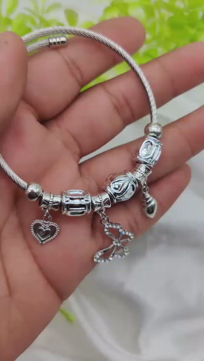 Imported Stunning Pandora Butterfly Charm Bracelet