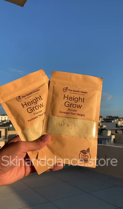 The Health Healer Height Grow Powder – 100% Natural Height Increase Supplement- 100G