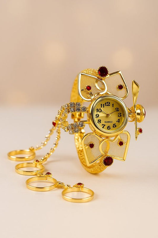 Full Diamond Watch | Stainless Steel Female Watch (with Box)